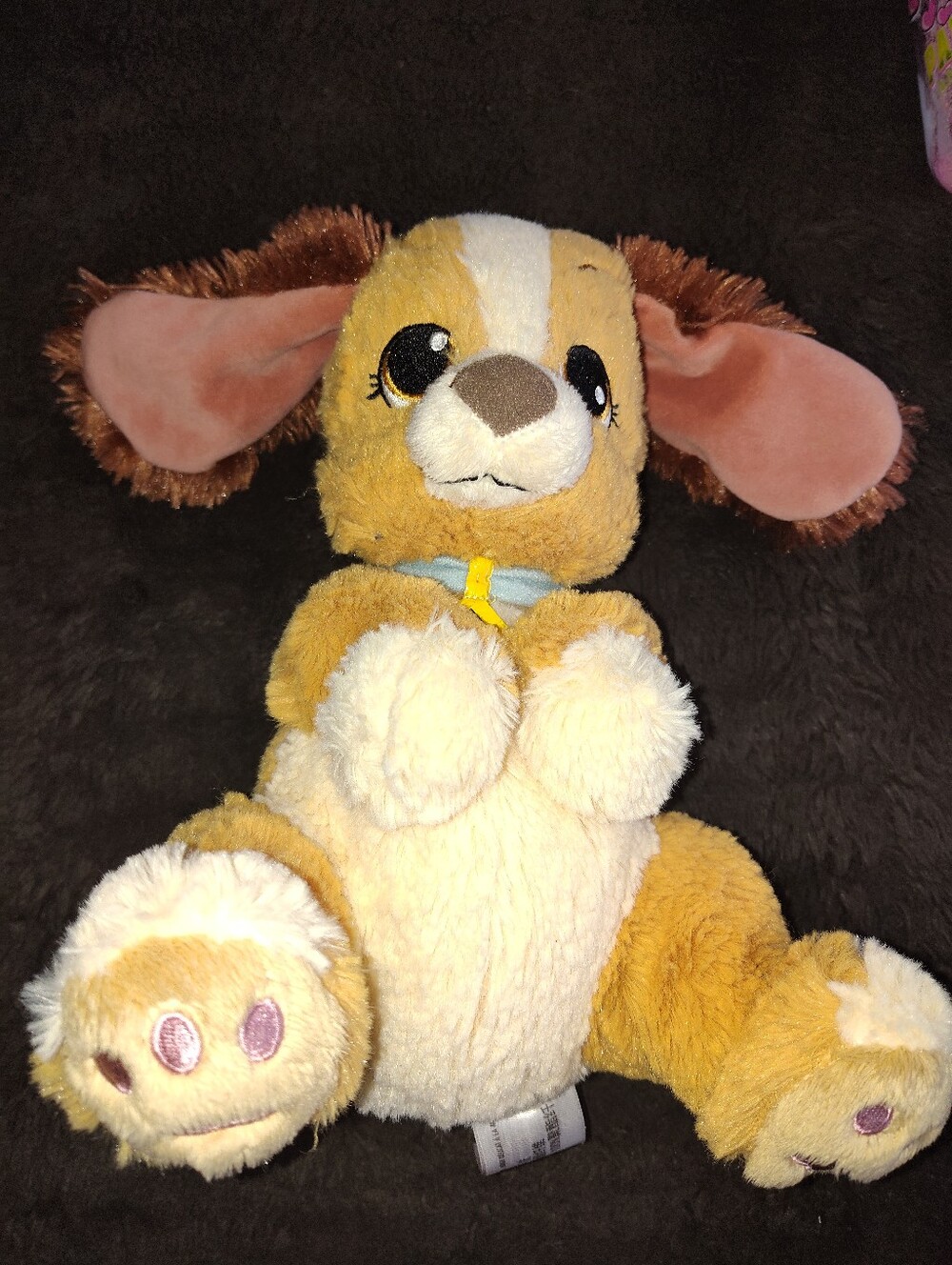 Plush Dog Stuffed Animal - Brown & Cream Soft Puppy Disney Lady
